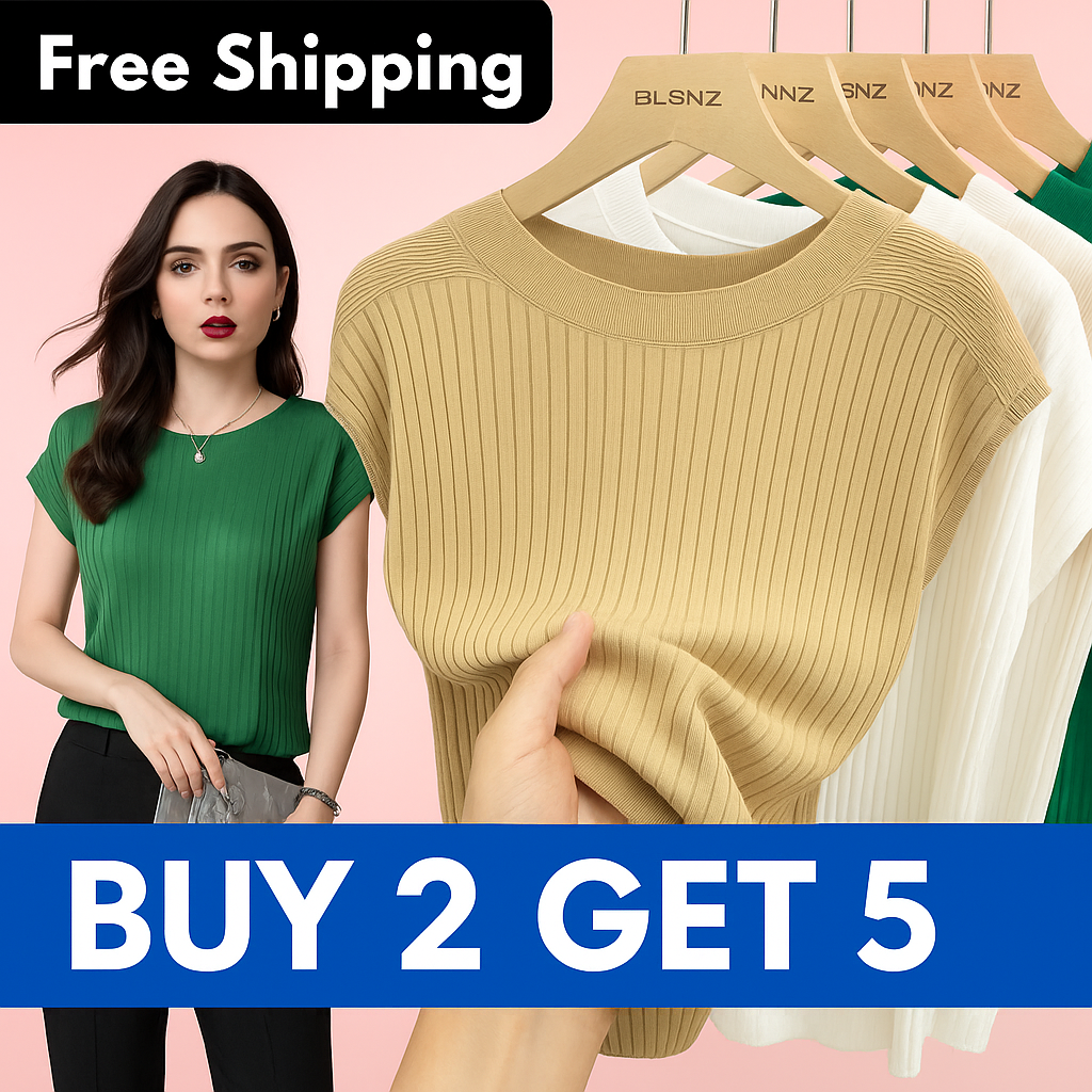 (SET OF 5) Viscoelastic Knit Tops | BLACK FRIDAY WEEK DEAL