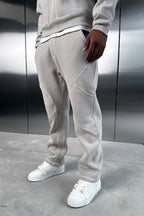 Grey Contrast Stitch Tracksuit Set (Hoodie + Joggers) | Pre Black Friday Offer