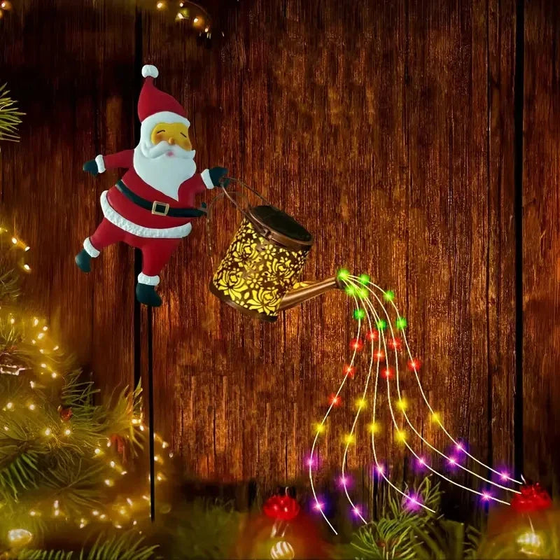 🎄 Solar Santa Kettle Lights (50% OFF)