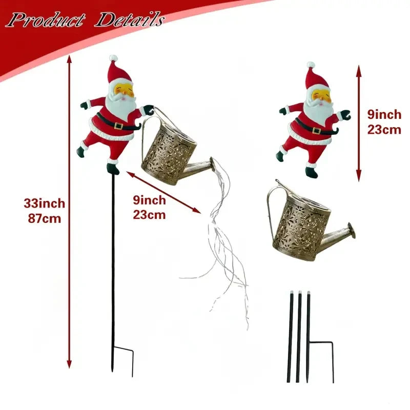 🎄 Solar Santa Kettle Lights (50% OFF)