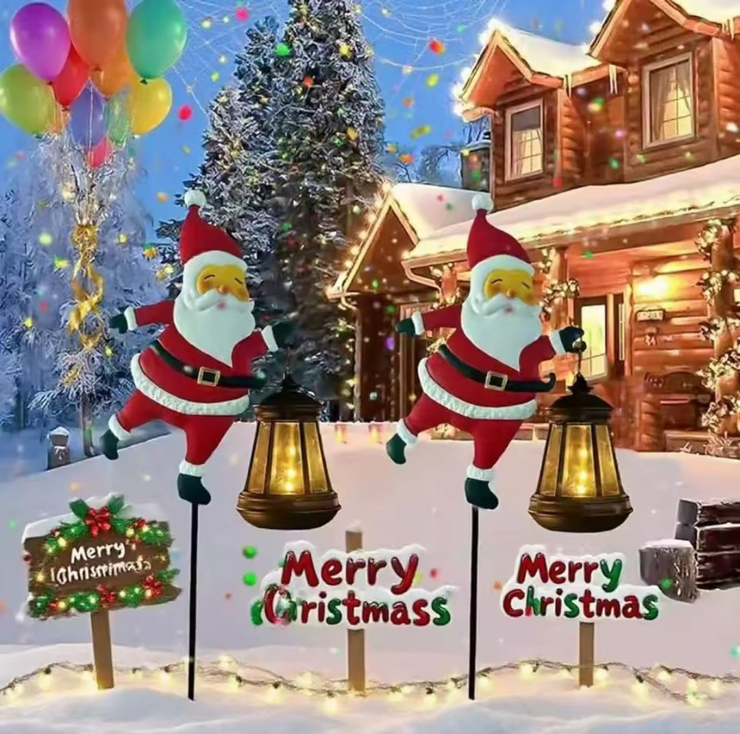 🎄 Solar Santa Kettle Lights (50% OFF)