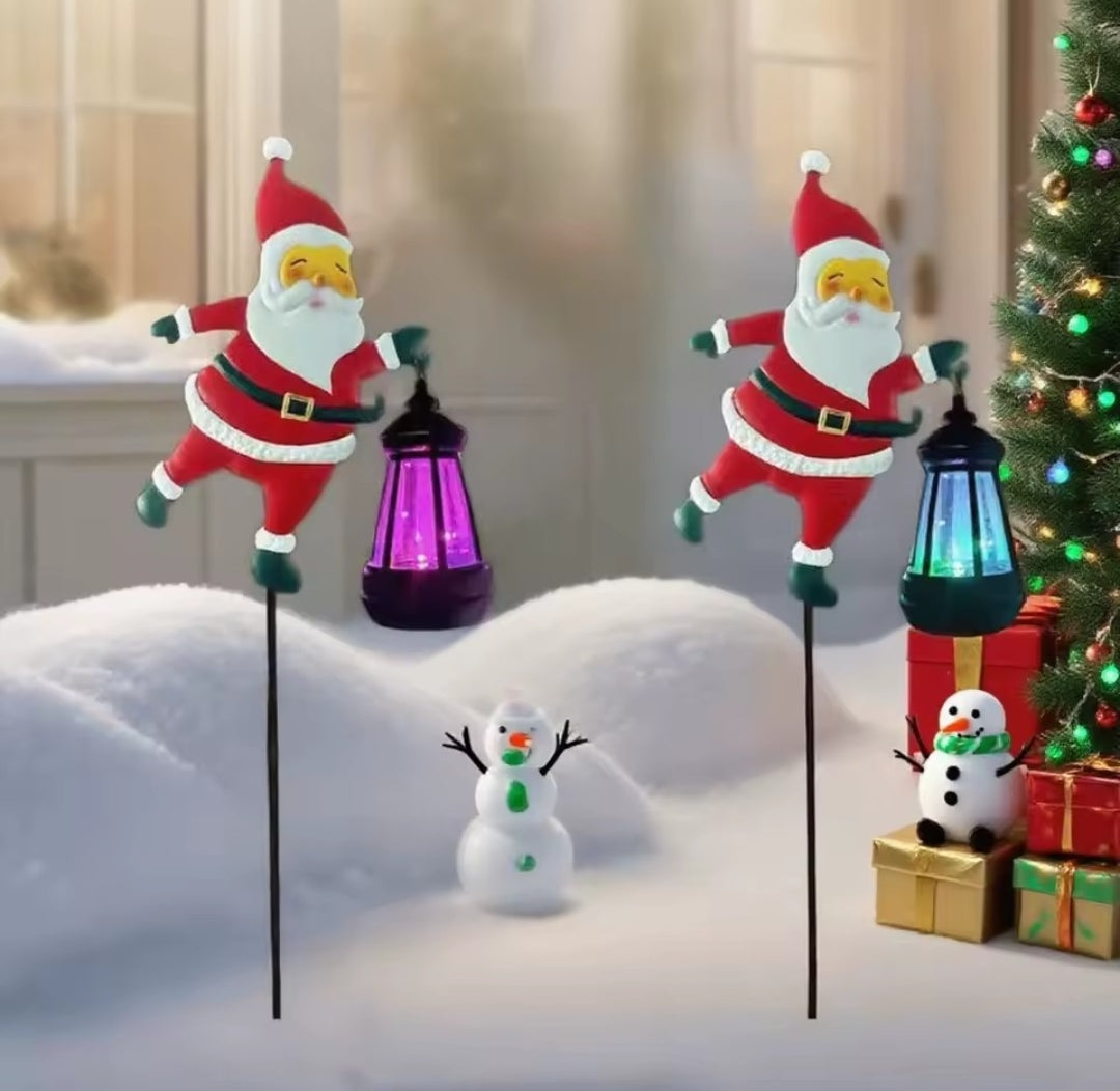 🎄 Solar Santa Kettle Lights (50% OFF)
